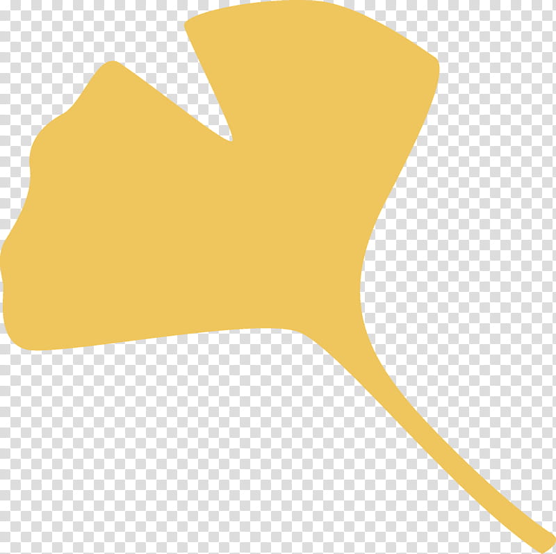 ginkgo leaf gingko leaf Maidenhair leaf, Ginkgo Biloba Leaf, Yellow, Logo transparent background PNG clipart