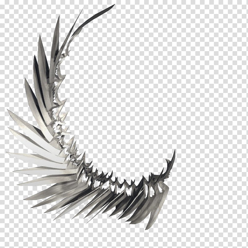 Blade Wing, gray metal wing graphic transparent background PNG clipart