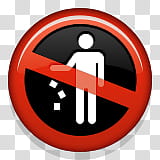 no littering signage transparent background PNG clipart