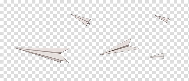 , five white airplane papers flying illustration transparent background PNG clipart