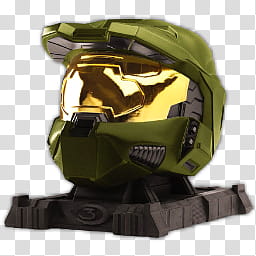 Game  Black, Halo  Master Chief helmet illustration transparent background PNG clipart