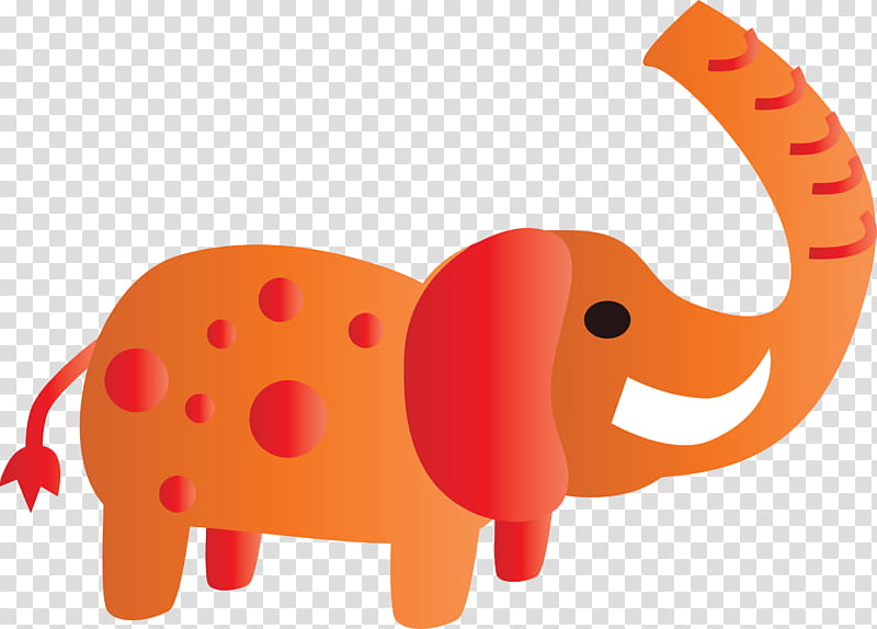 Elephant, Abstract Elephant, Watercolor Elephant, Cartoon Elephant, Orange, Animal Figure, Tail transparent background PNG clipart