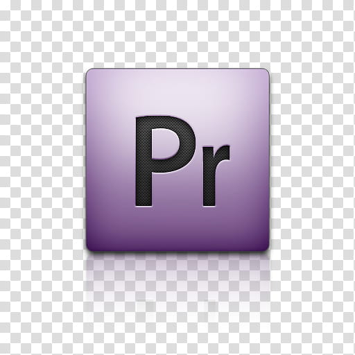 Adobe CS mini icon set, premiere, purple Pr icon transparent background PNG clipart