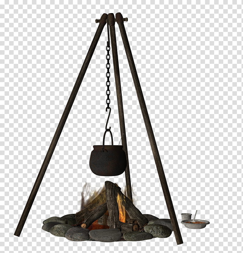 TWD Campfires, black pot transparent background PNG clipart