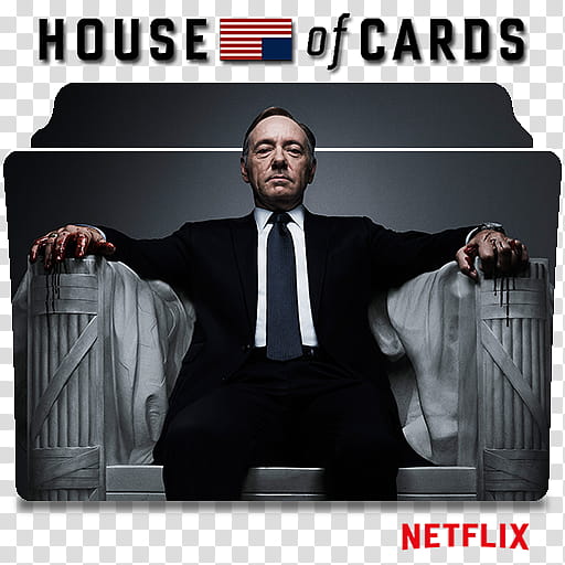 House of Cards series and season folder icons, House of Cards ( transparent background PNG clipart