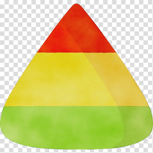 Candy corn, Watercolor, Paint, Wet Ink, Yellow, Green, Triangle, Cone transparent background PNG clipart