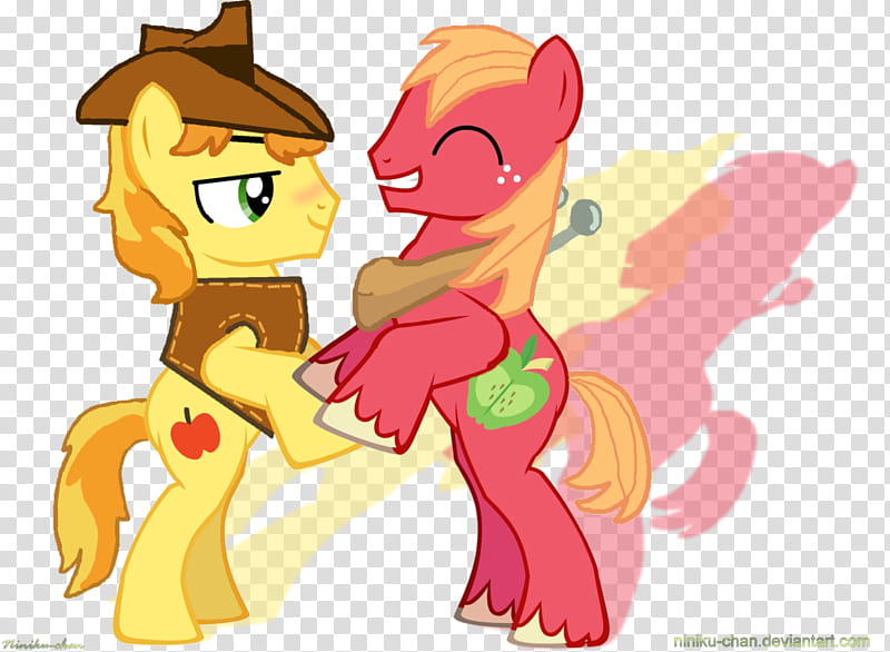 Big Mac X Braeburn, My Little Pony transparent background PNG clipart