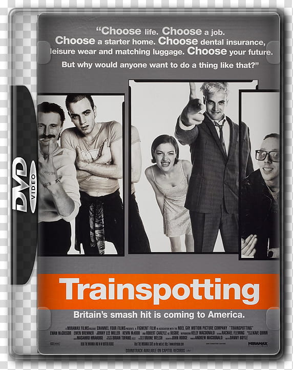 DVD Movie Case Icons, Trainspotting-() transparent background PNG clipart