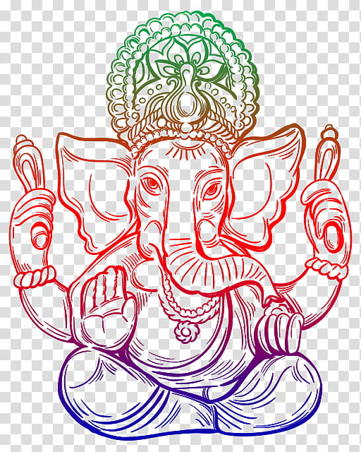 Line Art Lord Ganesha Digital Art by Pamir Someshwar - Fine Art America