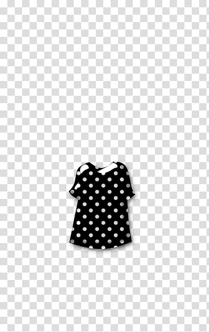 black and white polka-dot shirt transparent background PNG clipart