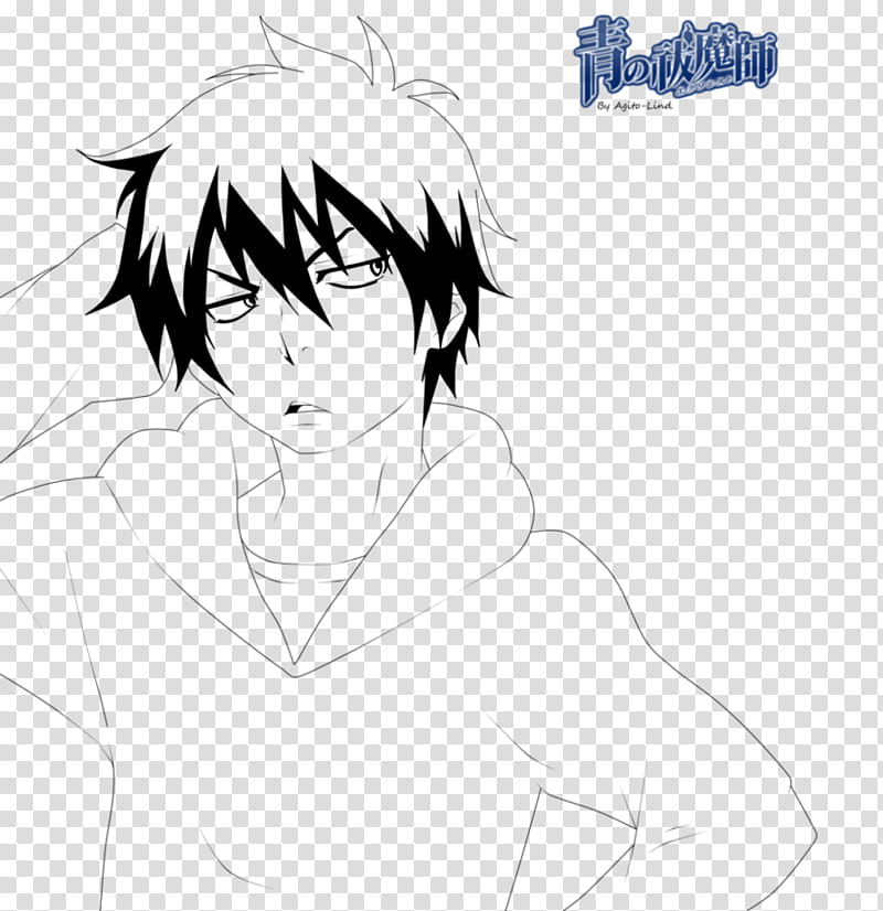 Rin Okumura Lineart, cartoon character transparent background PNG clipart