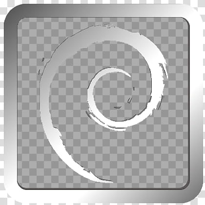 Aluminium and black kvadrat debian transparent background PNG clipart