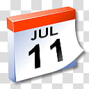 WinXP ICal, July  calendar raster art transparent background PNG clipart