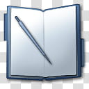brushed macosx theme, notebook with pen transparent background PNG clipart