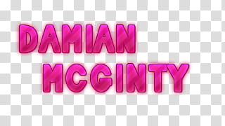 The Glee Project s, pink Damian Mcginty text transparent background PNG clipart