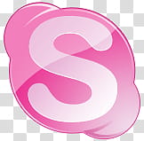 Iconos Rosas, skype pink transparent background PNG clipart