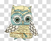 Buhos s, beige and white owl graphic transparent background PNG clipart
