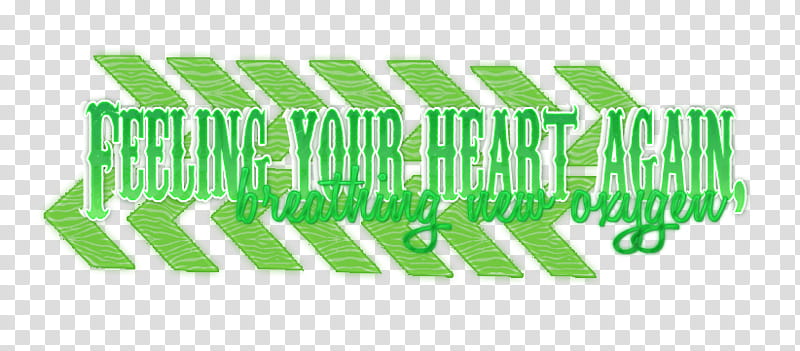 textos, green feeling your heart agai\in text transparent background PNG clipart