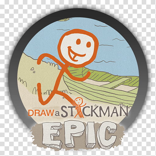 Draw a Stickman EPIC Icon transparent background PNG clipart