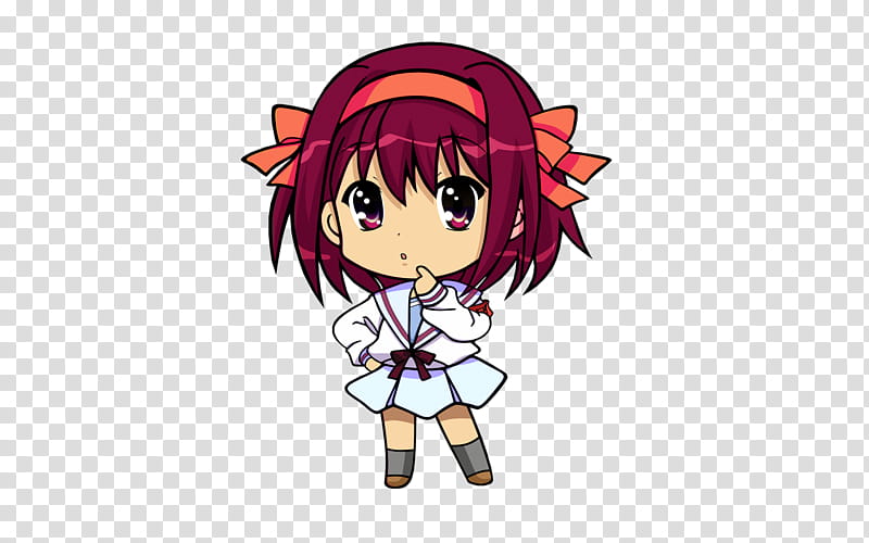 Haruhi Red transparent background PNG clipart