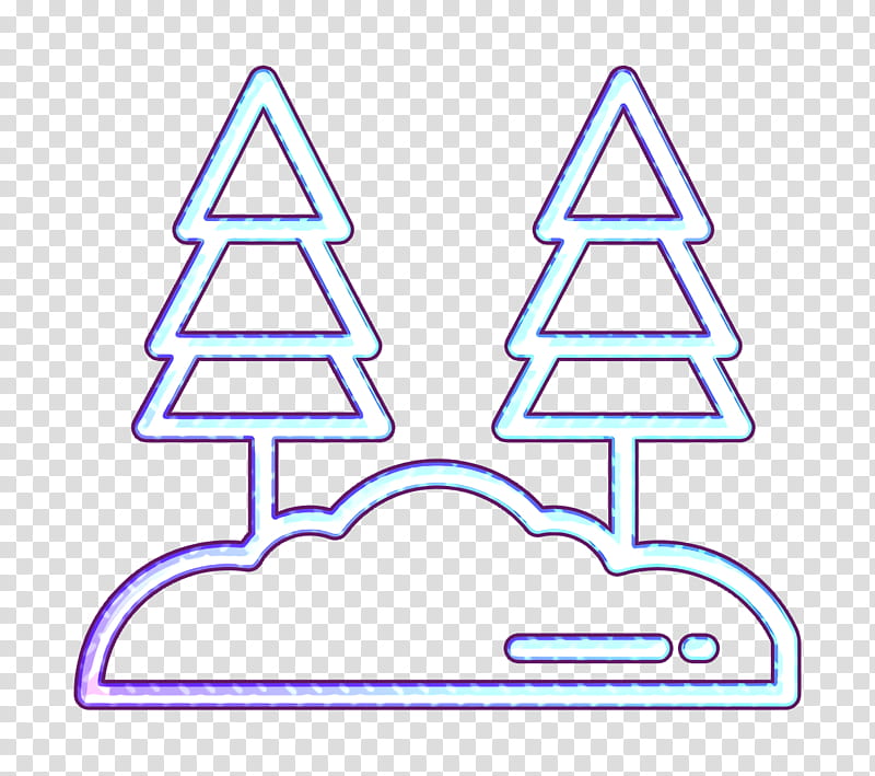 Woodland icon Forest icon Nature icon, Tree, Line, Christmas Tree, Triangle, Line Art, Conifer, Pine Family transparent background PNG clipart