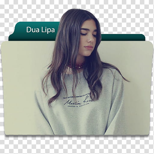 Dua Lipa Folder Icon transparent background PNG clipart