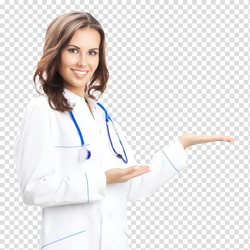 white coat medical assistant physician uniform gesture, Health Care Provider, Service transparent background PNG clipart