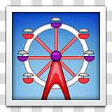 white and red ferris wheel illustration transparent background PNG clipart