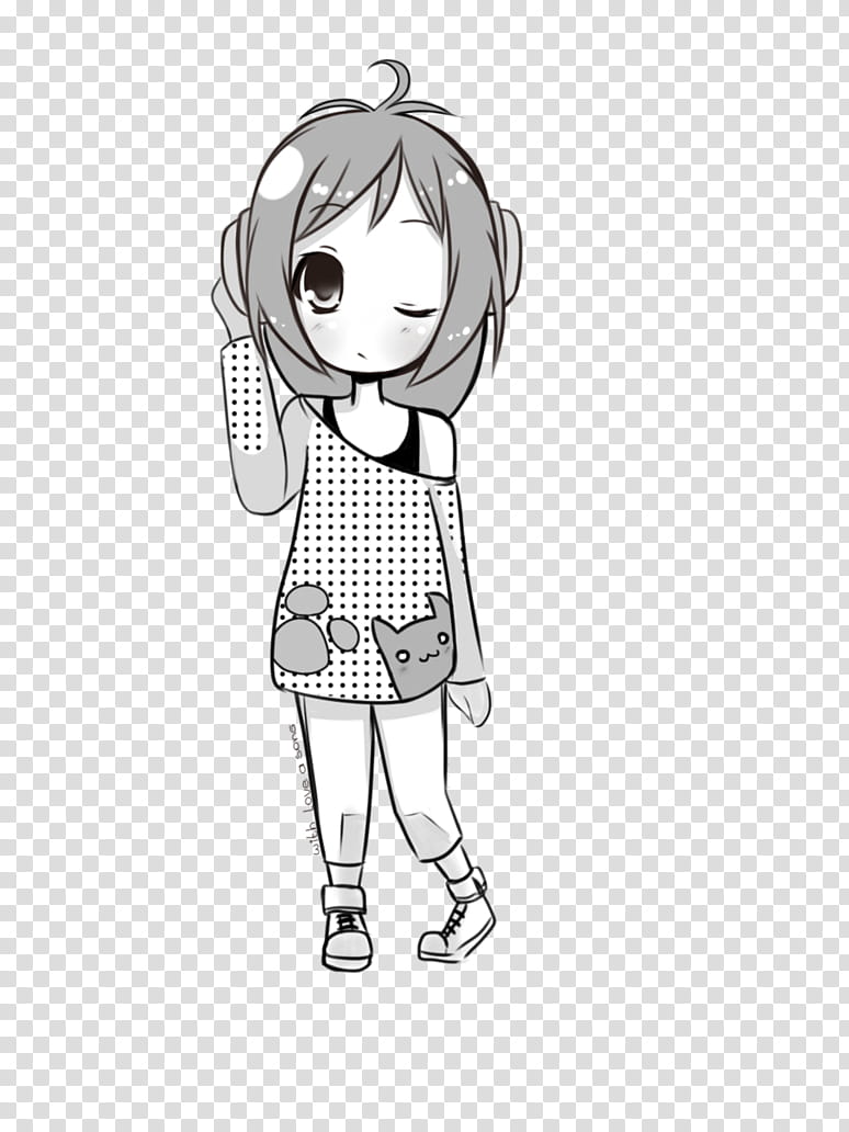 korean chibi x, girl anime character transparent background PNG clipart