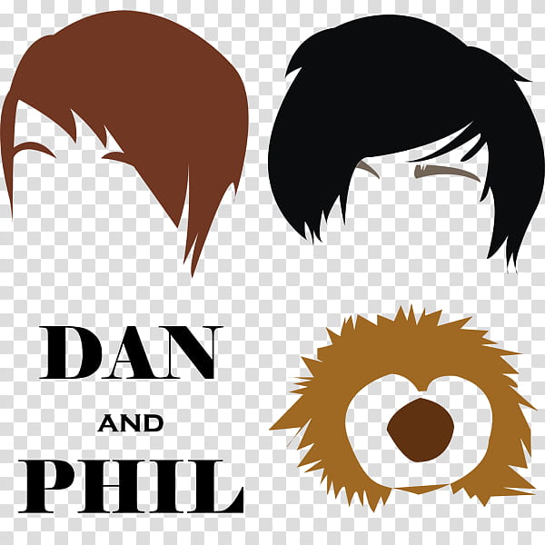 Dan and Phil, TShirt Design, Dan and Phil title illustration transparent background PNG clipart