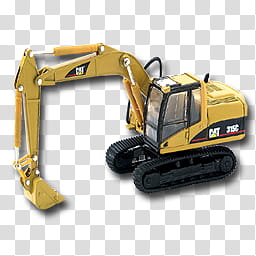 Caterpillar Dock Icons, Hydrolic Excavator transparent background PNG clipart