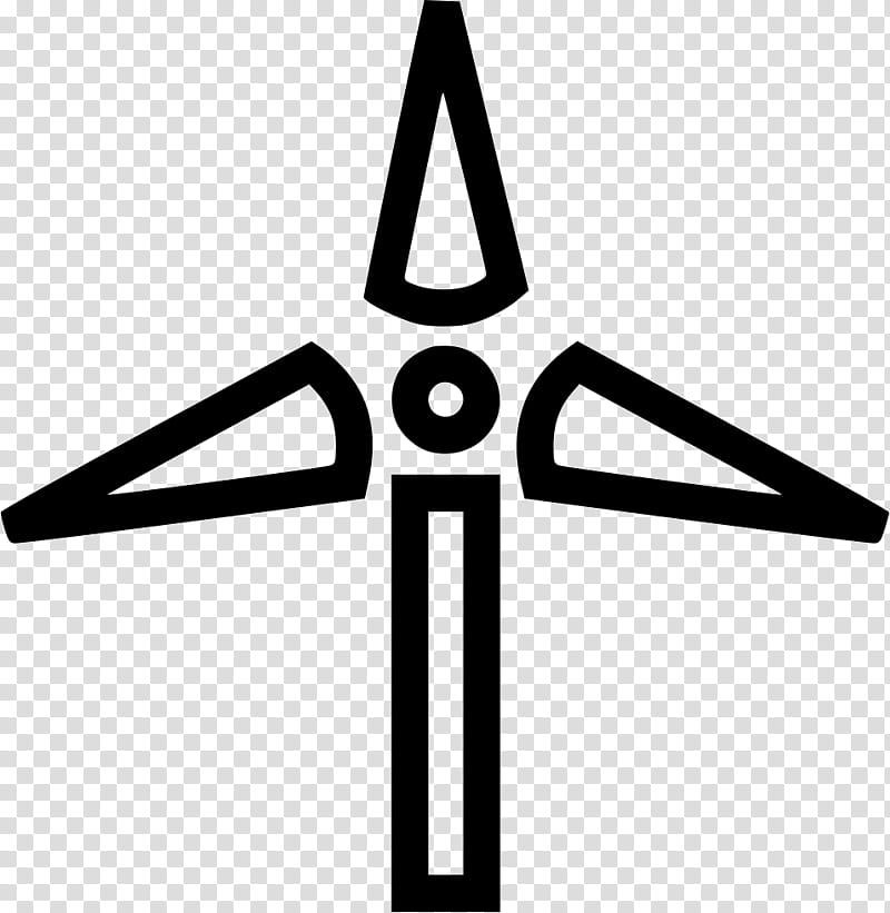 Electricity Symbol, Wind Farm, Wind Turbine, Windmill, Wind Power, Electrical Energy, Production, Line transparent background PNG clipart