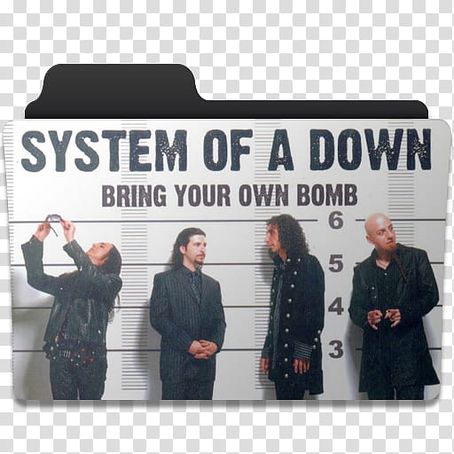 Music Folder , System of a Down Bring Your Bomb poster graphic transparent background PNG clipart