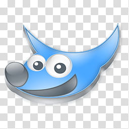 Gimp, gimp_blue-bleu icon transparent background PNG clipart