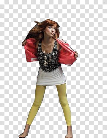 Y  textos de Bella Thorne, Bella Thorne doing duck face wearing pink jacket and black tank top transparent background PNG clipart