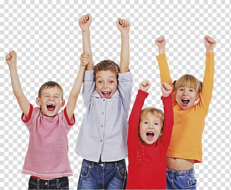 people social group facial expression fun child, Cheering, Gesture, Friendship, Youth, Play transparent background PNG clipart