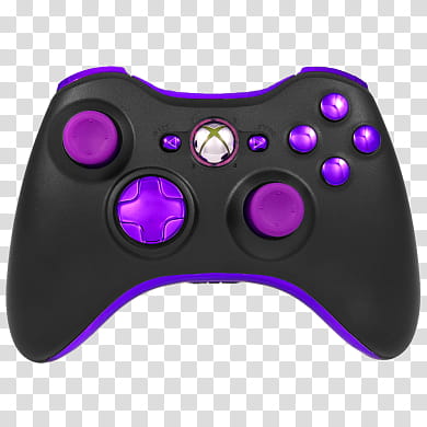 WEBPUNK , black and purple Xbox controller transparent background PNG clipart