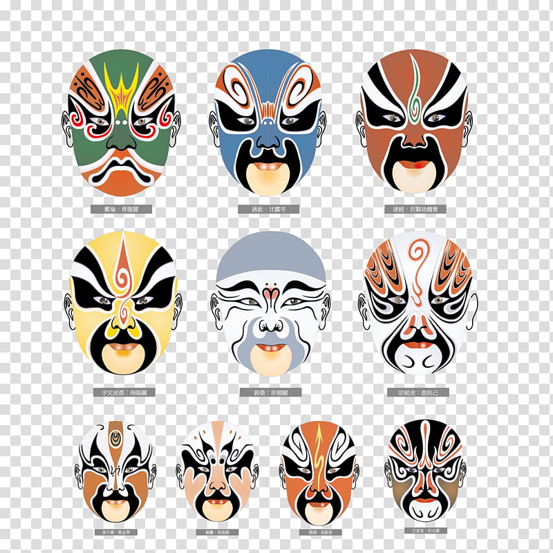 Chinese, China, Chinese Opera, Peking Opera, Mask, Color, Chinese Art, Bian Lian transparent background PNG clipart