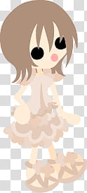 The icons of cute girls in cute dress, asaagao-girl- transparent background PNG clipart