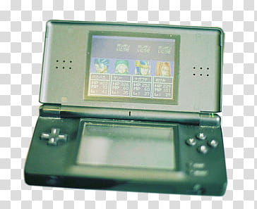, black Nintendo DS Lite transparent background PNG clipart