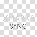 Gill Sans Text Dock Icons, Xmarks, xmarks sync text overlay transparent background PNG clipart