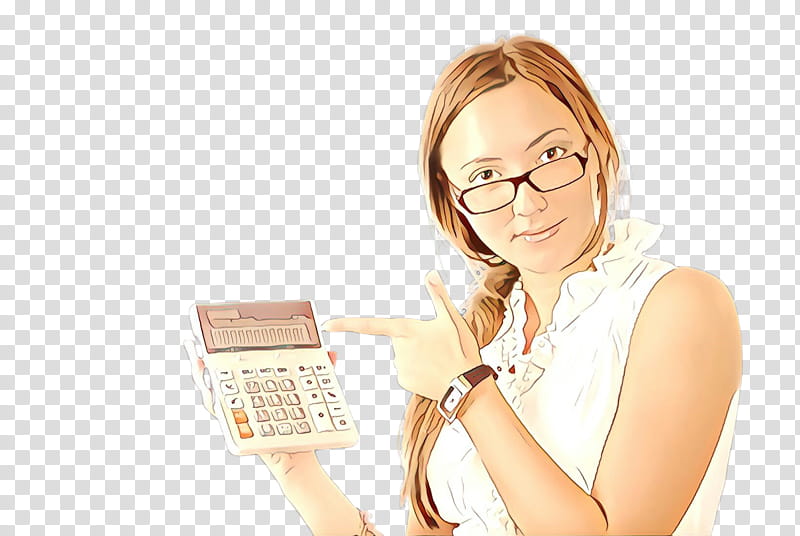 Glasses, Skin, Office Equipment, Telephone Operator, Corded Phone transparent background PNG clipart