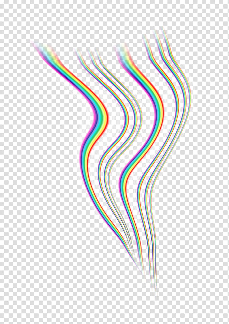 Rainbow stripe, multicolored abstract illustration transparent