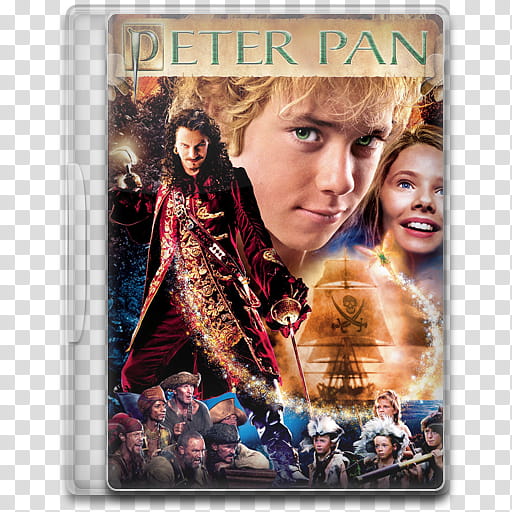 Movie Icon Mega , Peter Pan (), Peter Pan movie case cover transparent background PNG clipart