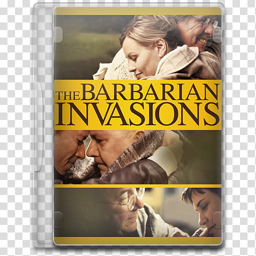 Movie Icon Mega , The Barbarian Invasions, The Barbarian Invasions movie disc case transparent background PNG clipart