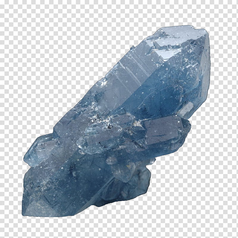 Gemstones, blue ice crystal transparent background PNG clipart