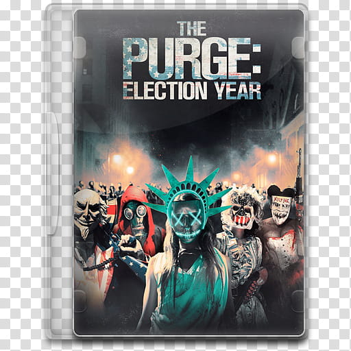 Movie Icon Mega , The Purge, Election Year, The PuGse: Election Year movie case transparent background PNG clipart