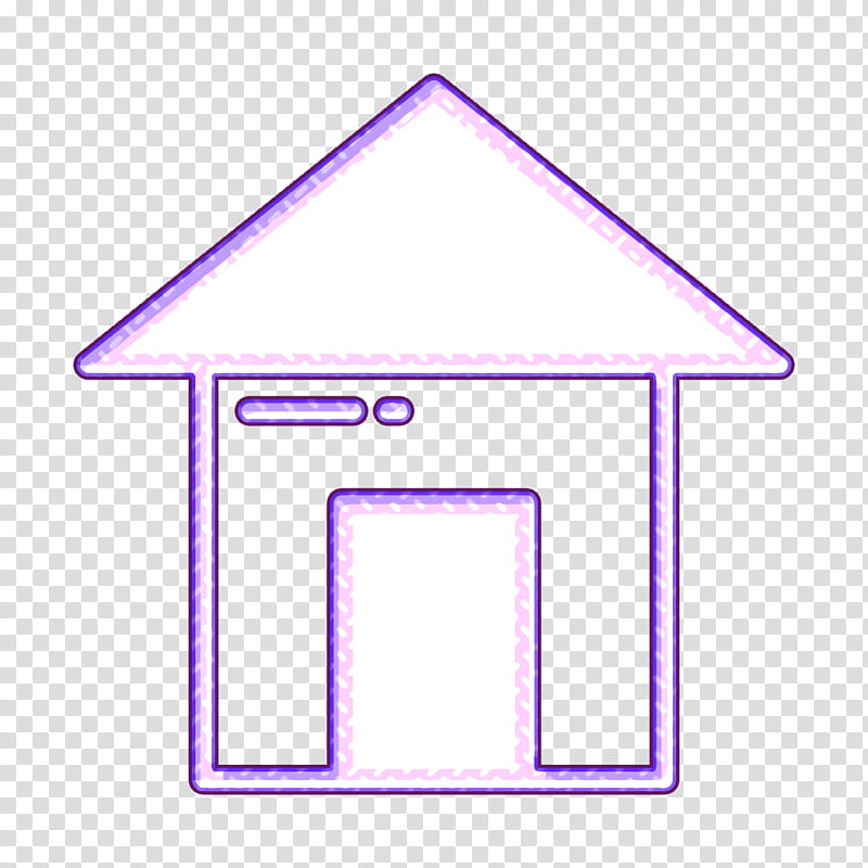 Home icon Start icon UI icon, Purple, Violet, Line, Triangle, House transparent background PNG clipart