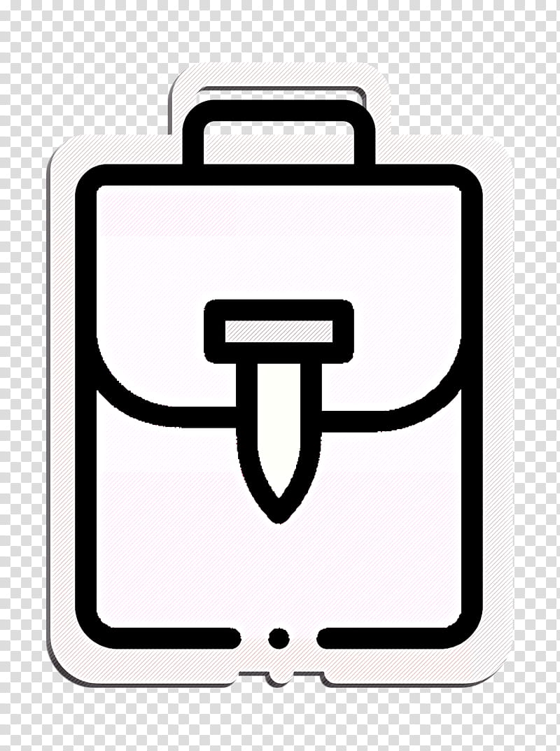 Bag icon Handbag icon DIY Crafts icon, Line, Coloring Book, Line Art, Suitcase transparent background PNG clipart