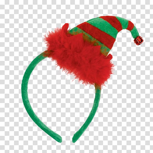 Christmas, red and green grinch headband transparent background PNG clipart